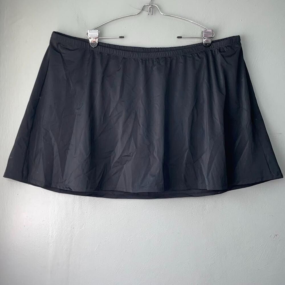 Swimsuits for All Plus Size 34 Black Swim Skirt Tankini Bottom Resort Vacation